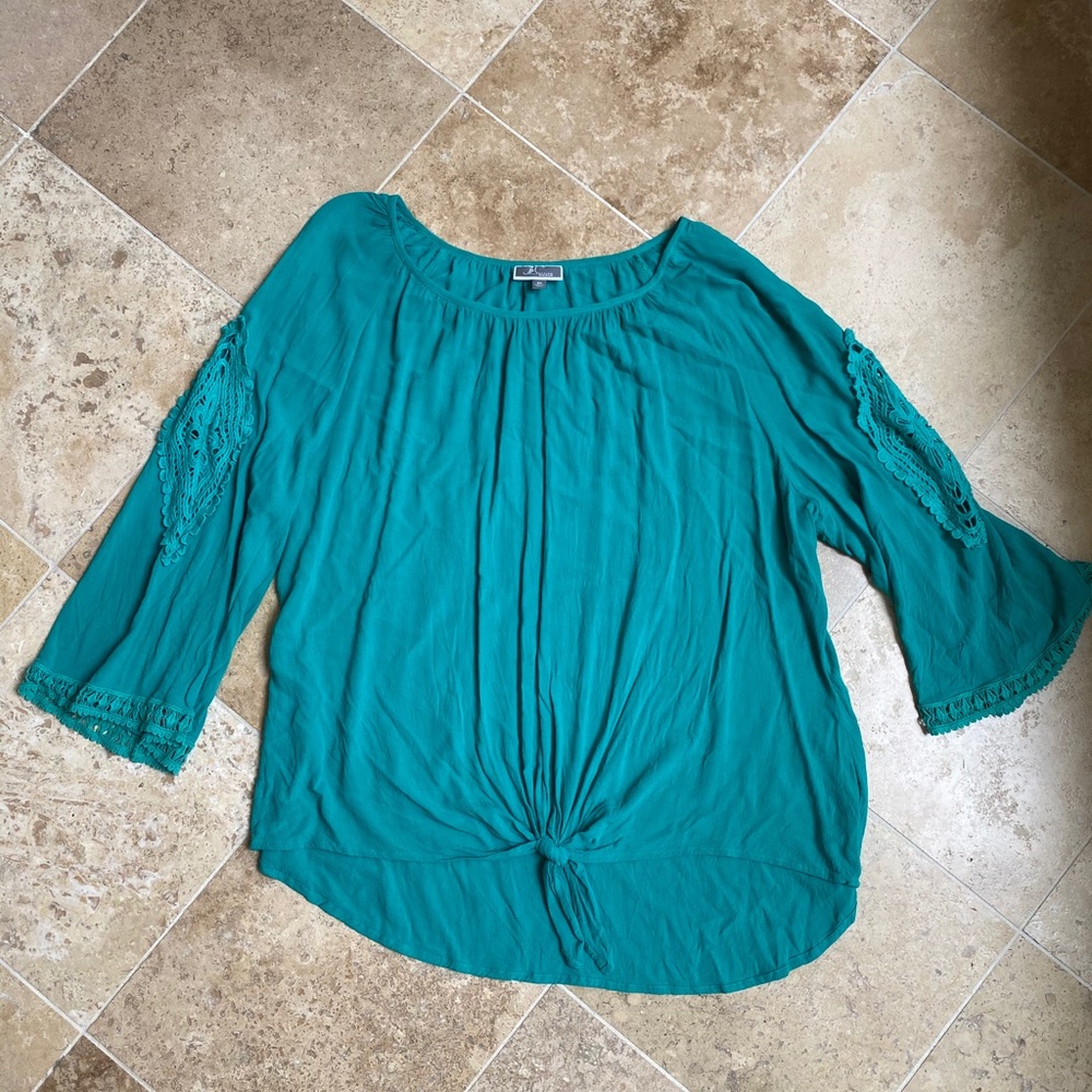 🔥BUY 2, GET 1 FREE 🔥 JM collection teal top